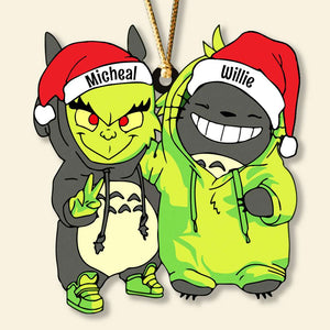 Santa Hat - Gifts For Friends, Couple 023ACDT031023 Personalized Acrylic Ornament, Christmas Gifts - Ornament - GoDuckee