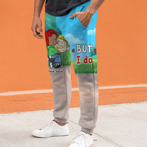 Personalized Gifts For Couple Sweatpants Hugging Couple 05ohti171224hg - Shorts and Pants - GoDuckee