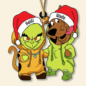 Santa Hat - Gifts For Friends, Couple 021ACDT031023 Personalized Acrylic Ornament, Christmas Gifts - Ornament - GoDuckee