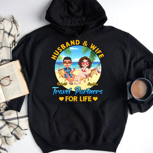 Husband And Wife, Travel Partners For Life, Gift For Couple, Personalized Shirt, Summer Travel Couple, Summer Gift - Shirts - GoDuckee