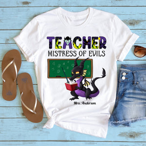 Teacher Evil-Personalized Shirt-Gifts For Teacher-02qhdt040723 - Shirts - GoDuckee