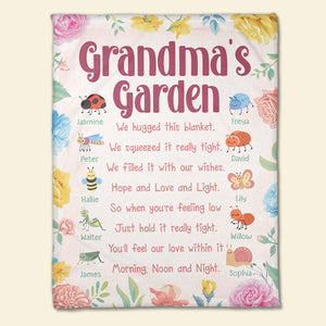 Hope And Love And Light - Family Garden, Personalized Blanket, Gifts For Grandma - Blanket - GoDuckee