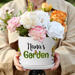 Family Garden, Personalized Plant Pot, Gift For Family 03HUDT220823 - Plant Pot - GoDuckee