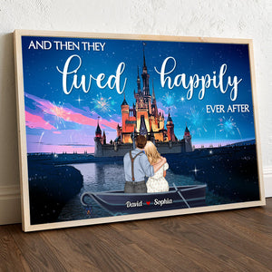 Happily Ever After - Dreaming Couple Canvas, Personalized Canvas Poster - Anniversary, Valentine's Day Gifts For Couple TT - Poster & Canvas - GoDuckee