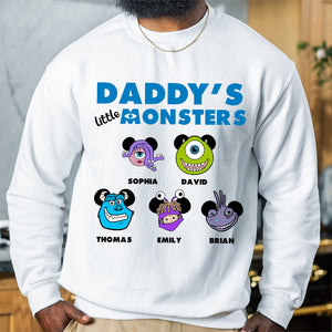Daddy's Little Monsters, Personalized Shirt, Gifts For Dad 02HUDT250423 - Shirts - GoDuckee