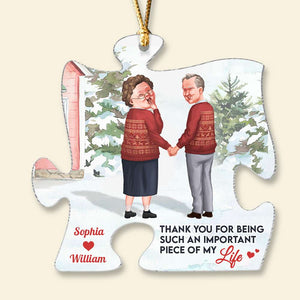 Love Of My Life, Personalized Ornament, Gifts For Old Couple - Ornament - GoDuckee