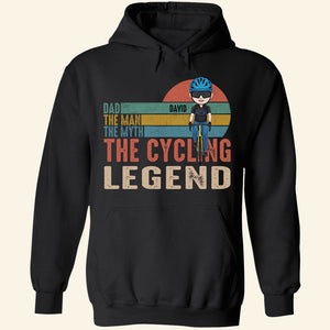 Cycling Dad The Man The Myth The Legend Personalized Shirt, Gift For Dad, Father's Day Gift - Shirts - GoDuckee