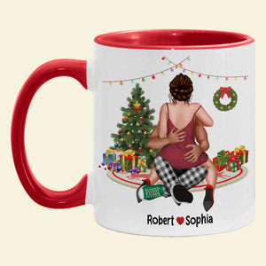 Tis The Season, Couple Gift, Personalized Mug, Funny Couple Mug, Christmas Gift - Coffee Mug - GoDuckee