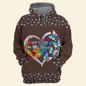 Personalized Gifts For Mom 3D Shirt Butterfly Kids Heart 03ACTI050325 - AOP Products - GoDuckee