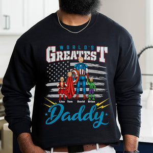 The Best Daddy, Gift For Hero Dad 08DTDT270423TM Personalized Shirt Hoodie Sweatshirt - Shirts - GoDuckee