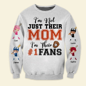 I'm Not Just Their Mom, Gift For Mom, Personalized Shirt, Baseball Kids Shirt - AOP Products - GoDuckee