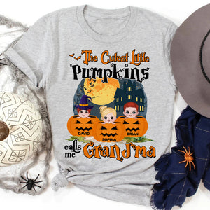 The Cutest Little Pumpkins Calls Me Grandma-Personalized Shirt-05htdt100723hh - Shirts - GoDuckee