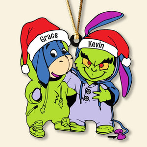 Santa Hat - Gifts For Friends, Couple 025ACDT031023 Personalized Acrylic Ornament, Christmas Gifts - Ornament - GoDuckee