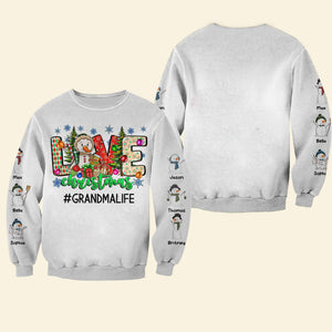 Love Snowman Family, Personalized Shirt, Christmas Gifts For Family 01ACDT091023 - AOP Products - GoDuckee