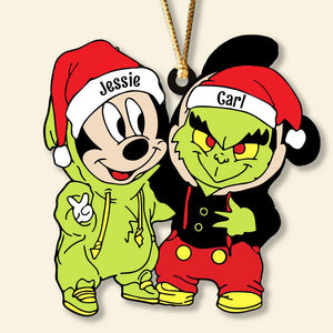 Santa Hat - Gifts For Friends, Couple 024ACDT031023 Personalized Acrylic Ornament, Christmas Gifts - Ornament - GoDuckee