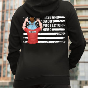 Husband Daddy Protector Hero Personalized Shirt, Gift For Dad, Father's Day Gift - Shirts - GoDuckee