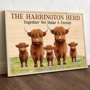 Together We Make A Family, Personalized Canvas, Gifts For Family - Poster & Canvas - GoDuckee