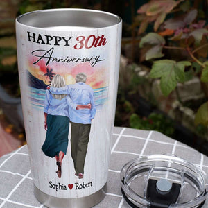 To My Love, Gift For Couple, Personalized Tumbler, Old Couple Tumbler, Anniversary Gift - Tumbler Cup - GoDuckee