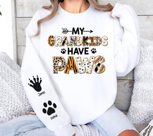 Personalized Gifts For Grandparents Shirt My Grandkids Have Paws - 2D Shirts - GoDuckee