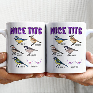 Nice Tits Personalized Funny Coffee Mug Gift For Lover - Coffee Mug - GoDuckee