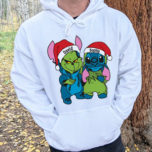 Gift For Couple, Friends, Personalized Shirt, Cartoon Christmas Costume Shirt, Christmas Gift 01ACDT041023 - Shirts - GoDuckee