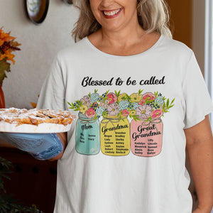 Blessed To Be Called Grandma Personalized Shirt Hoodie, Gift For Mom - Shirts - GoDuckee