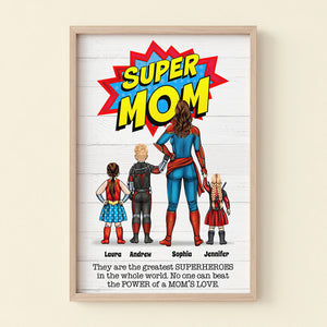 No One Can Beat Super Dad Personalized Canvas Poster - Dad's Gift - Poster & Canvas - GoDuckee