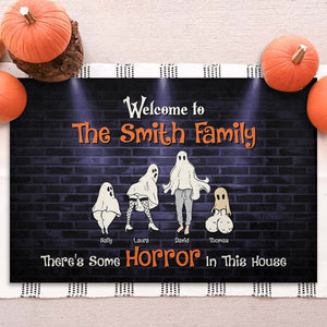 Welcome To Funny Family 03OHDT140923 Personalized Doormat, Gifts For Horror Family - Doormat - GoDuckee