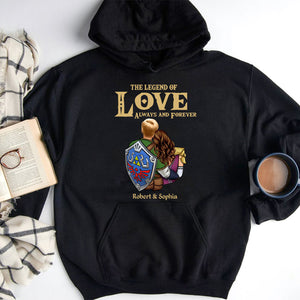 Love Always And Forever - Personalized Couple Shirt - Gift For Couple 04NATI040723HH - Shirts - GoDuckee