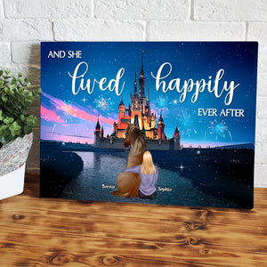 Horse And She Lived Happily Ever After 04ACDT100623TM Personalized Canvas Poster - Poster & Canvas - GoDuckee