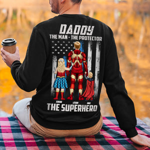 Daddy The Man The Protector Personalized Dad Shirt Tshirt-04NATI190423TM - Shirts - GoDuckee