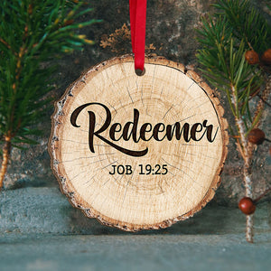 Light Of The World, Personalized Wood Ornament, Christmas Name Of Jesus Ornament, Christmas Gift 03PGTI180723 - Ornament - GoDuckee