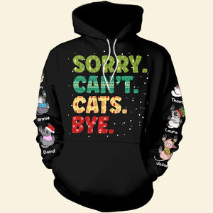Sorry Can't Cats Bye, Personalized Shirt, Gift For Cat Lovers 01ACDT231023 - AOP Products - GoDuckee