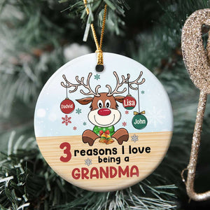 I Love Being A Grandma,Personalized Ornament, Christmas Gift For Grandma - Ornament - GoDuckee