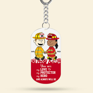 Personalized Gifts For Couple Keychain, Custom Job Costume 02qhti130125hg - Keychains - GoDuckee