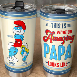 This Is What An Amazing Papa, Gift For Father's Day, 04DNDT150523 Personalized Family Tumbler - Tumbler Cup - GoDuckee