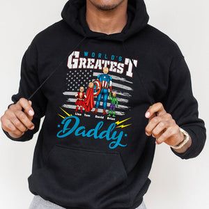 The Best Daddy, Gift For Hero Dad 08DTDT270423TM Personalized Shirt Hoodie Sweatshirt - Shirts - GoDuckee