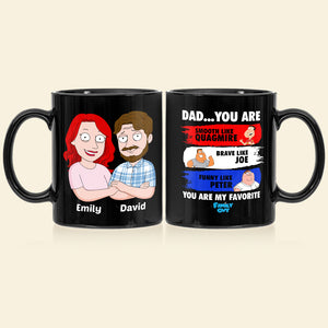 Favorite Family Dad Personalized Coffee Mug BLM-03dndt310523hh - Coffee Mug - GoDuckee