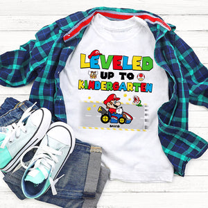 Leveled Up To Kindergarten 03NATI150623 Personalized Shirt - Shirts - GoDuckee