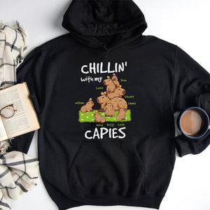Chillin' With My Capies, Personalized Shirt, Gift For Mom - Shirts - GoDuckee