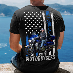 Only Cool Dad Rides Motorcycles, Custom Dad Photo Shirt, Gift For Dad, Father's Day Gift - Shirts - GoDuckee