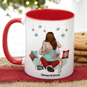 Let's Be Naughty And Safe Santa The Trip, Couple Gift, Personalized Mug, Funny Couple Coffee Mug, Christmas Gift - Coffee Mug - GoDuckee