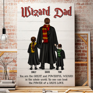 Wizard Dad, Personalized Canvas Print, Gift For Family, 02hudt150523tm - Poster & Canvas - GoDuckee