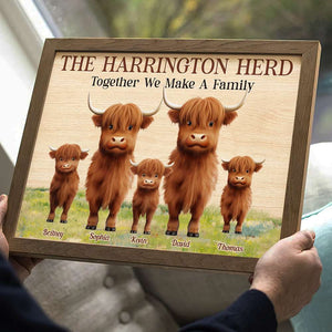 Together We Make A Family, Personalized Canvas, Gifts For Family - Poster & Canvas - GoDuckee