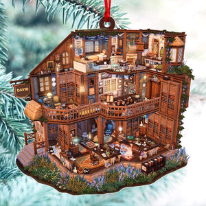 Personalized Bookstore Book Lover Ornament, Christmas Tree Decor - Ornament - GoDuckee