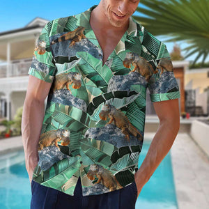 Gift For Lizard Lover, Personalized Hawaiian Shirt, Custom Photo Lizard Iguana Hawaiian Shirt - Hawaiian Shirts - GoDuckee