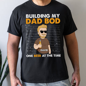 Personalized Dad Shirt Building My Dad Bod - Shirts - GoDuckee
