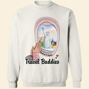 Couple Hand In Hand, Personalized Couple Travel Shirt, Hoodie, Sweatshirt 06HUDT261222 - Shirts - GoDuckee