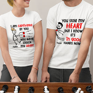 You Stole My Heart, Personalized Shirt - Gift For Couple - Shirts - GoDuckee