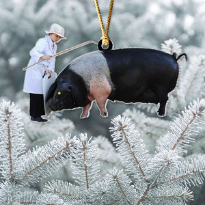 Farmer Animal Family - Custom Photo, Personalized Ornament, Gifts For Farmer - Ornament - GoDuckee